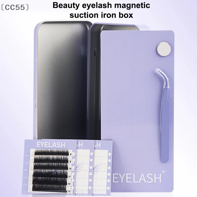 CC55กล่องเก็บแม่เหล็กขนตา,ขนตาปลอมเครื่องมือจัดเก็บข้อมูล,แถบขนตาแม่เหล็กแถบคาดศีรษะแม่เหล็กสําหรับของขวัญ