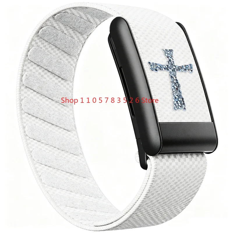 2026 Geeignet für WHOOP5.0/MG Nylon-Druckarmband mit schwarzem U-förmigem Rahmen, silbernem U-förmigem Rahmen und goldenem U-förmigem Rahmen. – Detail 6