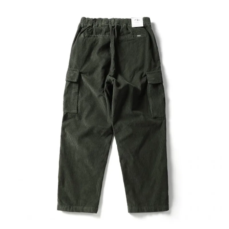 Pantalon Cargo à Jambes Larges en Velours Côtelé pour Homme, Streetwear, Mode Décontractée, Optique, Amikaji, Baggy, Fjj