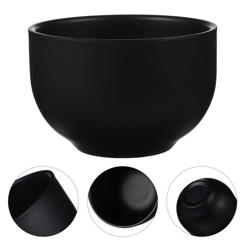 Stainless Steel Shaving Bowl Black Men Shaving Soap Bowl Metal Shave Mug Shave Bowl For Shave Cream Soap Shaving Soap Cream Bowl