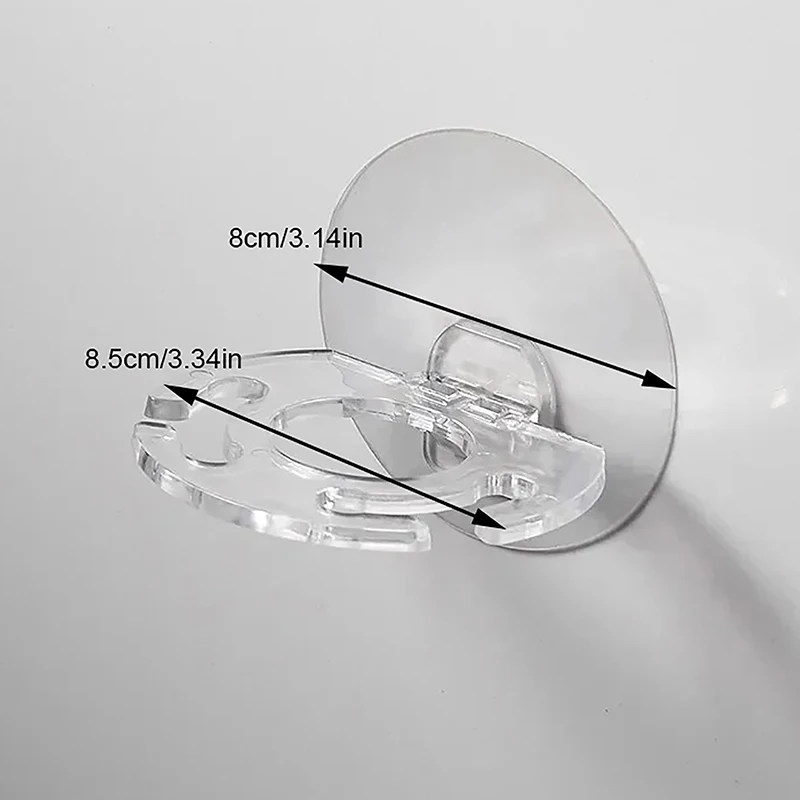 1 Pcs Creative Toothbrush Holder Wall Mounted Removable Plastic Organizer Transparent Razor Toothpaste Holder