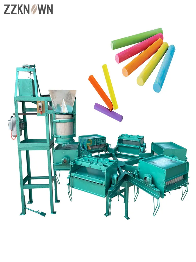 KN800-6 pieza de tiza, moldeado, secado, triángulo, pizarra escolar a medida, máquina semiautomática para hacer tiza sin polvo