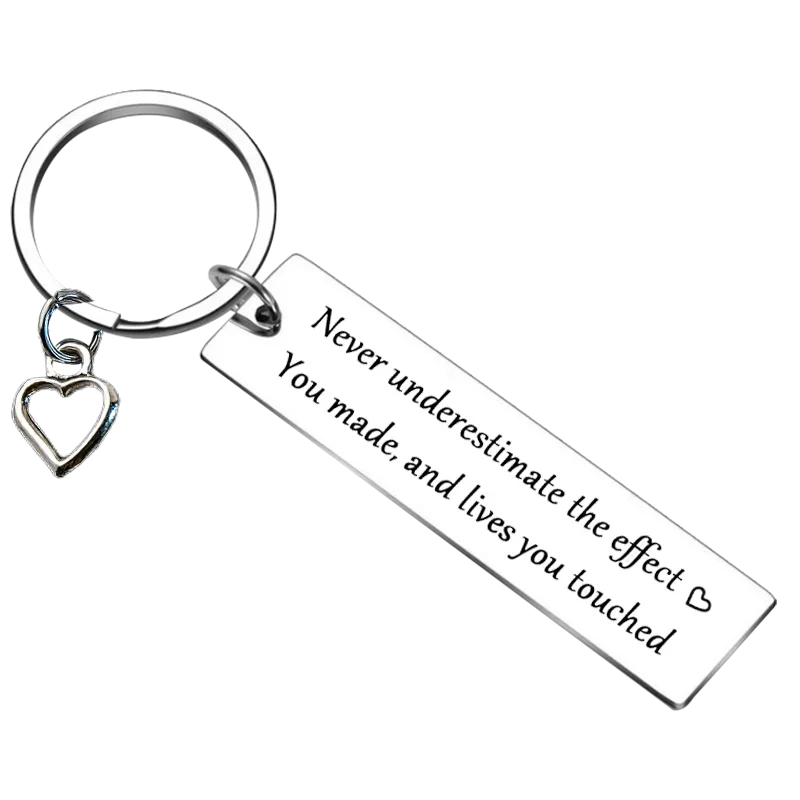 Cute Coworker Appreciation Gift Keychain Social Worker Volunteer thank you Key Chain Pendant