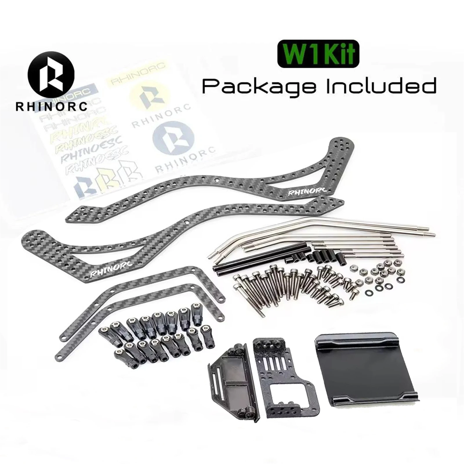 

RhinoRC W1 Chassis 317mm 1/10 Shafty Crawler Rig Kit