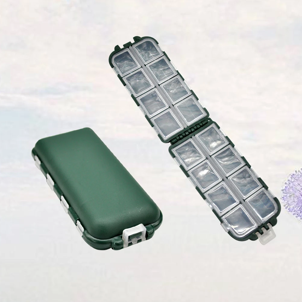 

2 Pcs Fishing Accessories Box Small Parts Organizer Lure Display Storage Tackle Trays Plastics