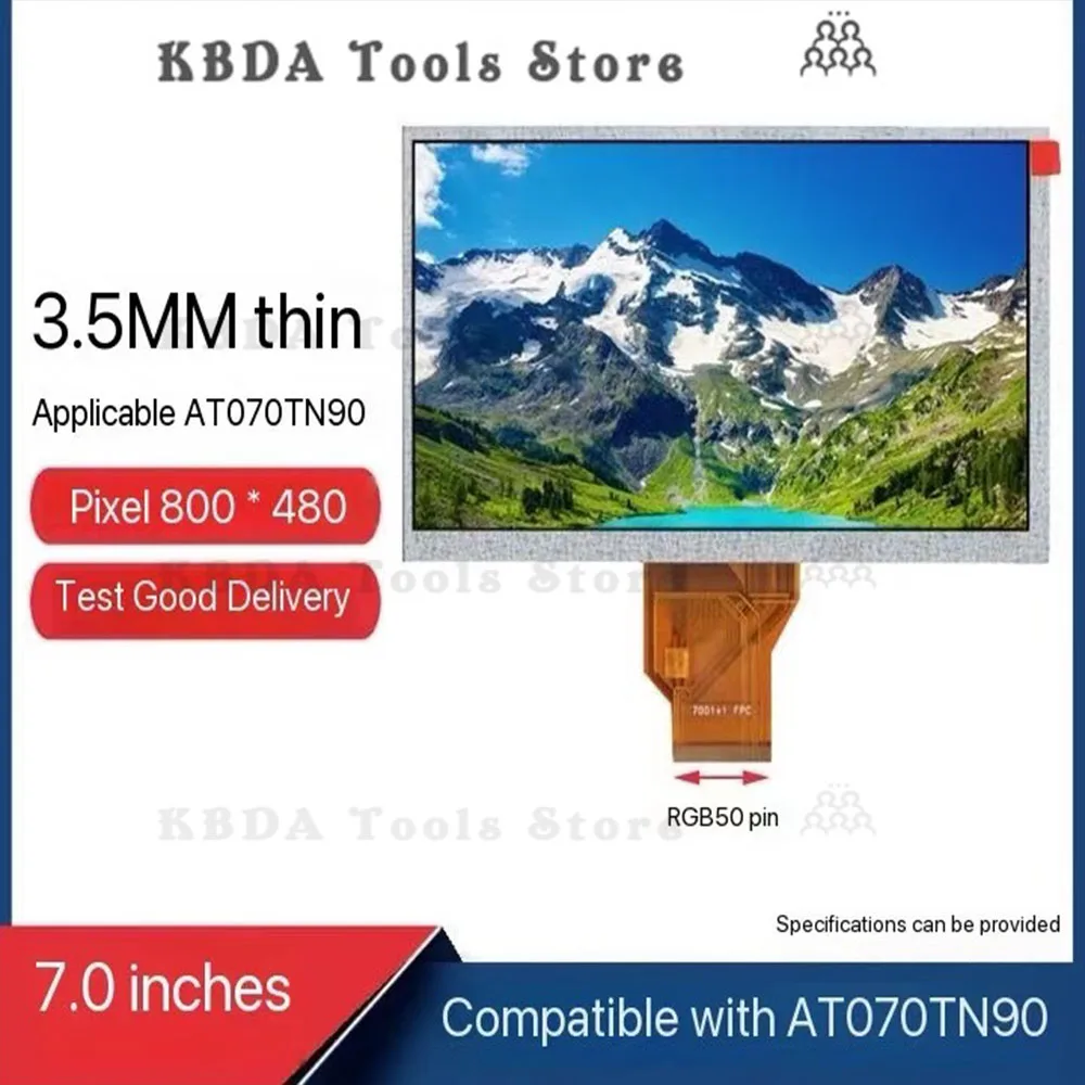 7-inch  AT070TN90 TTL50P800*480 compatible with AT070TN90 screen 3.5mm thin screen 45mm short cable LCD screen