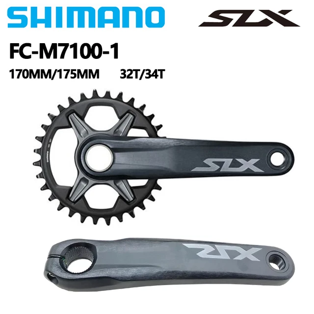 SHIMANO SLX M7100 mechanizm korbowy 1X12 prędkości MTB rower koło łańcuchowe FC-M7100 170mm 175mm 32T 34T MT501 MT801 MT800-PA wspornik dolny rower