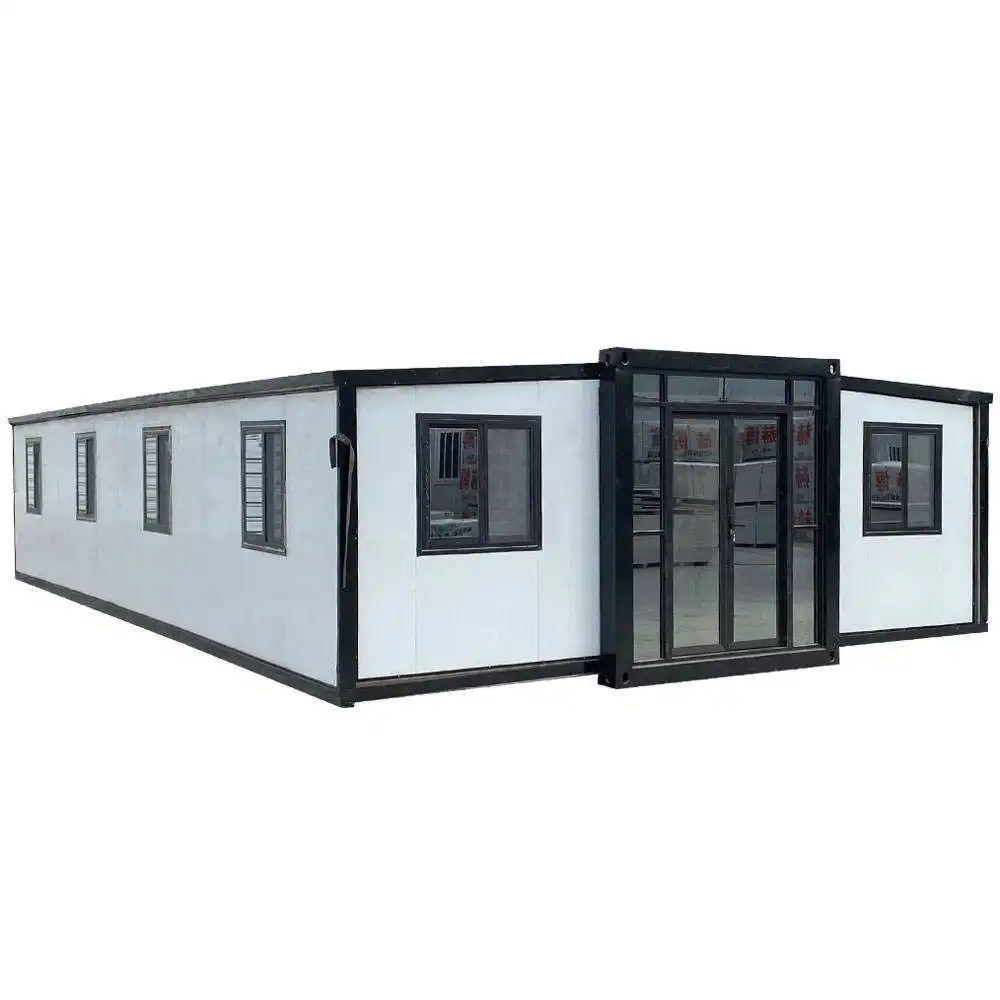 1Factory direct supply Prefabricated 20Ft Expandable Container Houses Prefab Living Villa Folding Portable Mobile Tiny Homes