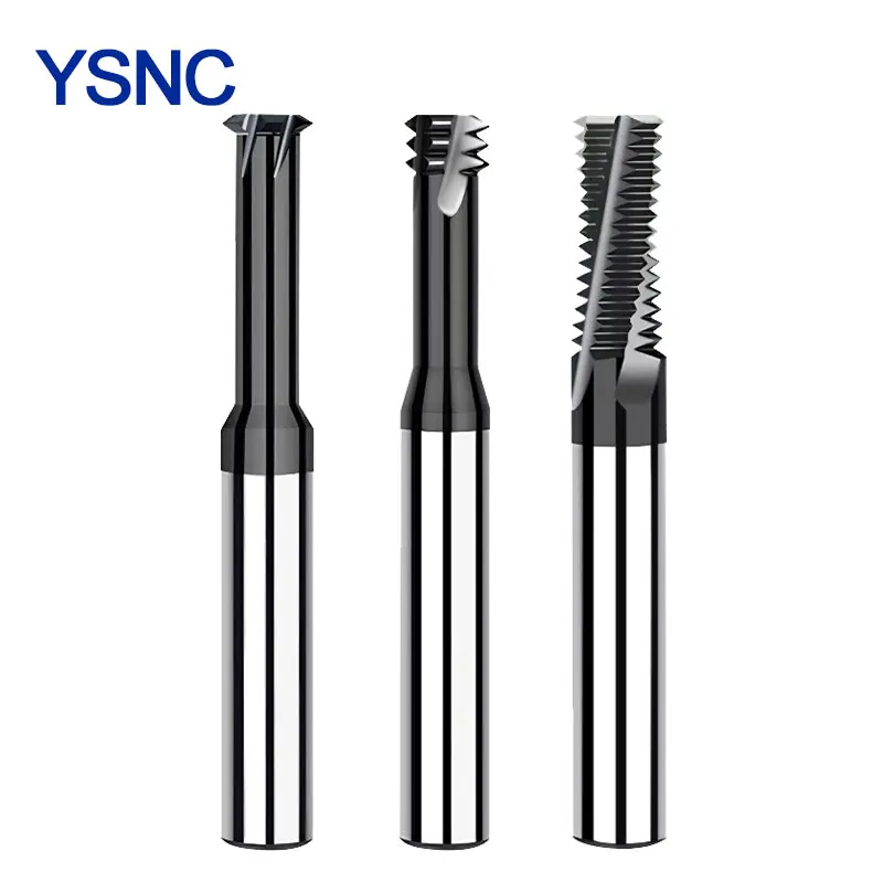 

HRC65 Carbide Single Tooth Three Tooth Full Tooth Thread M1 M1.2 1.4 1.6 2 2.5 M3 4 5 6 8 M10 12 18 Metric Thread Milling Cutter