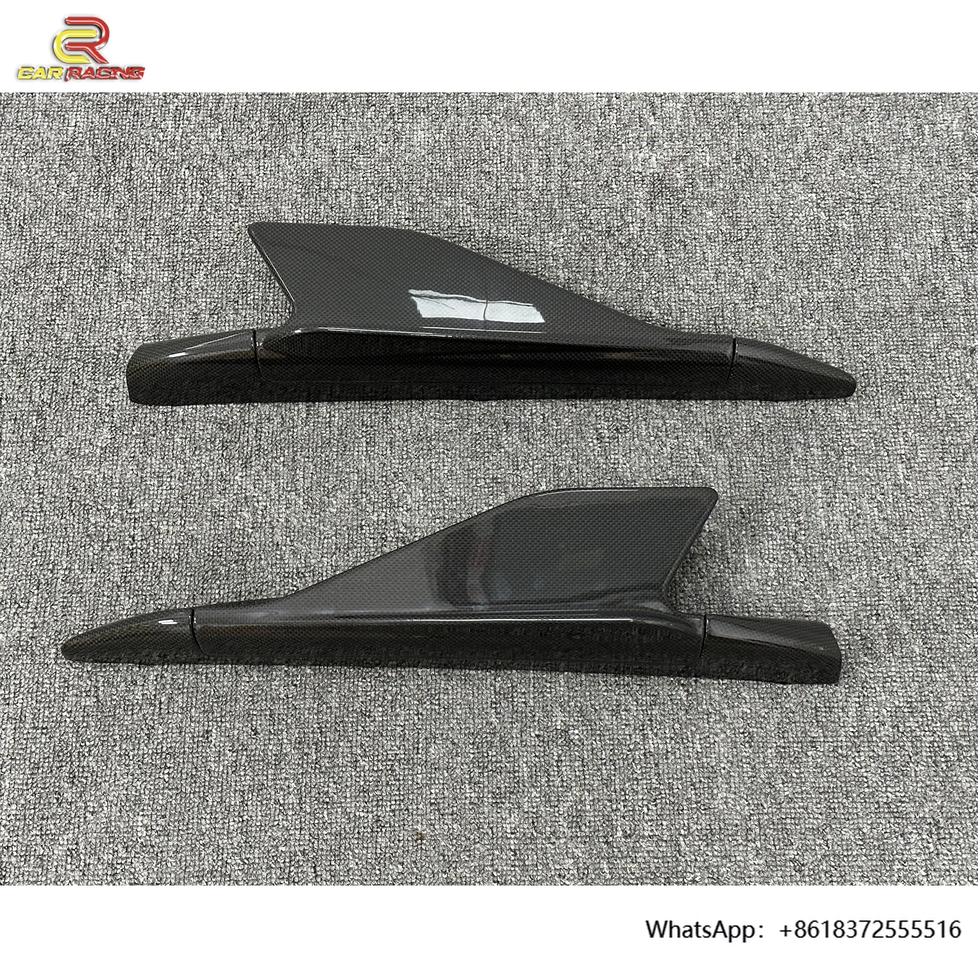 

Capristo Style Dry Carbon Fiber Side Fins for Ferrari 488 GTB 2015-2018 Side Wind Knife Conversion Kits Car Pats Accessories