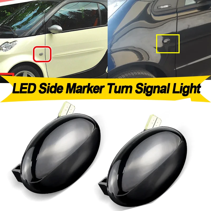 

2PCS LED Car Side Marker Lights Turn Signal Lamp For Mercedes Benz Vito W447 Vito W639 Citan W415 A-Class W168 Smart W450 W452