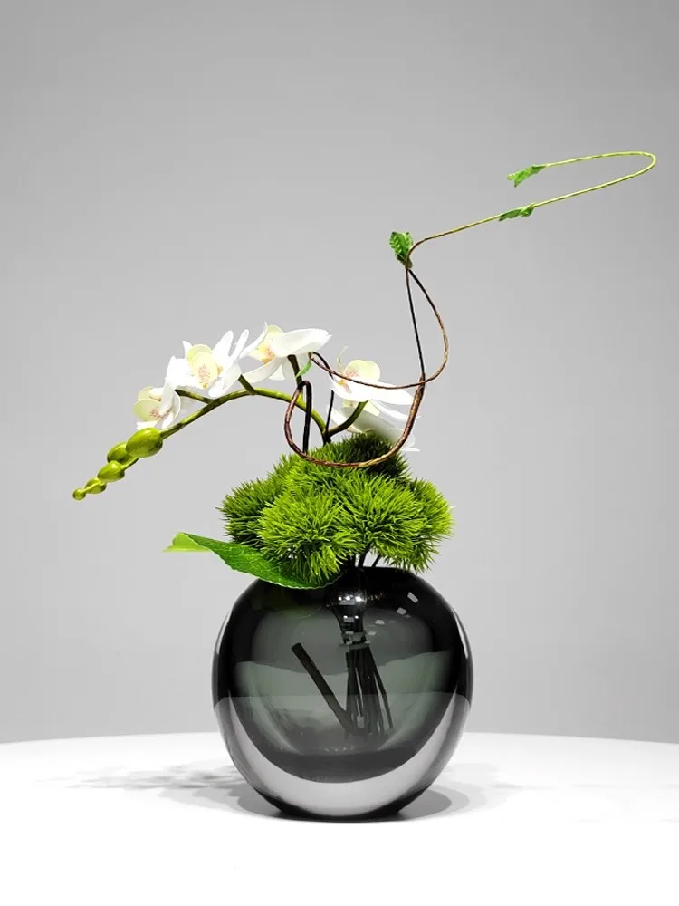 

Modern Light luxury Artistic Creativity Simulation Plant Flowers Hotel Living Room Desktop Advanced Decoration vase ornaments