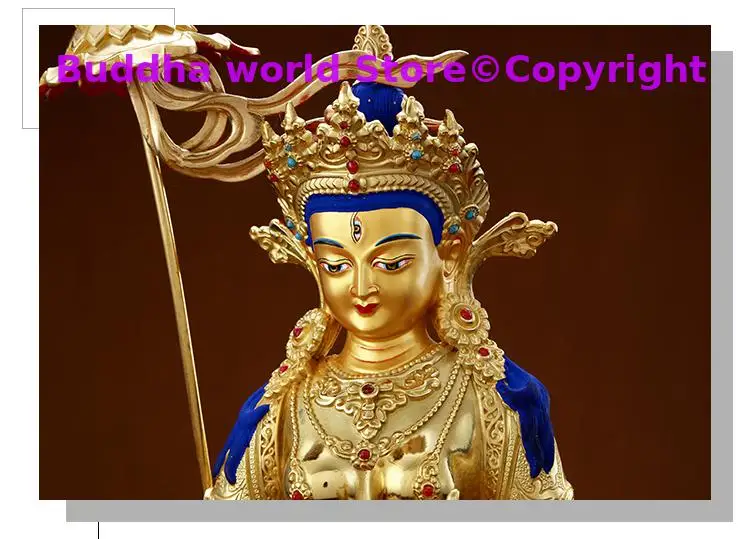 2025 Buddhist supplies High grade gilding gold Gdugs Kar Omnipotent Buddha statue HOME family effective protection good