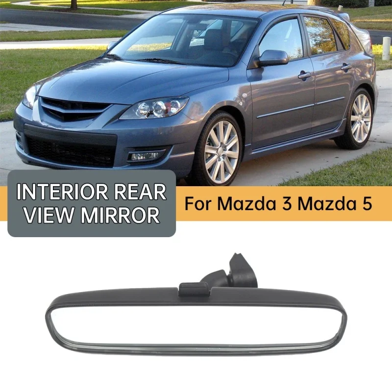 Car Rear View Mirror Wide Angle Convex Rearview Mirror For Mazda 3 5 2004-2006 Bp4k-69-220 Dg8069220a Car Interior Accessories