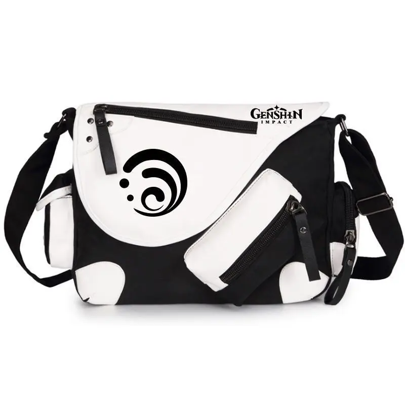 

Game Peripheral Backpack Genshin Wind Element Anime Style Unisex Multifunctional School Travel Crossbody Shoulder Bag ANI