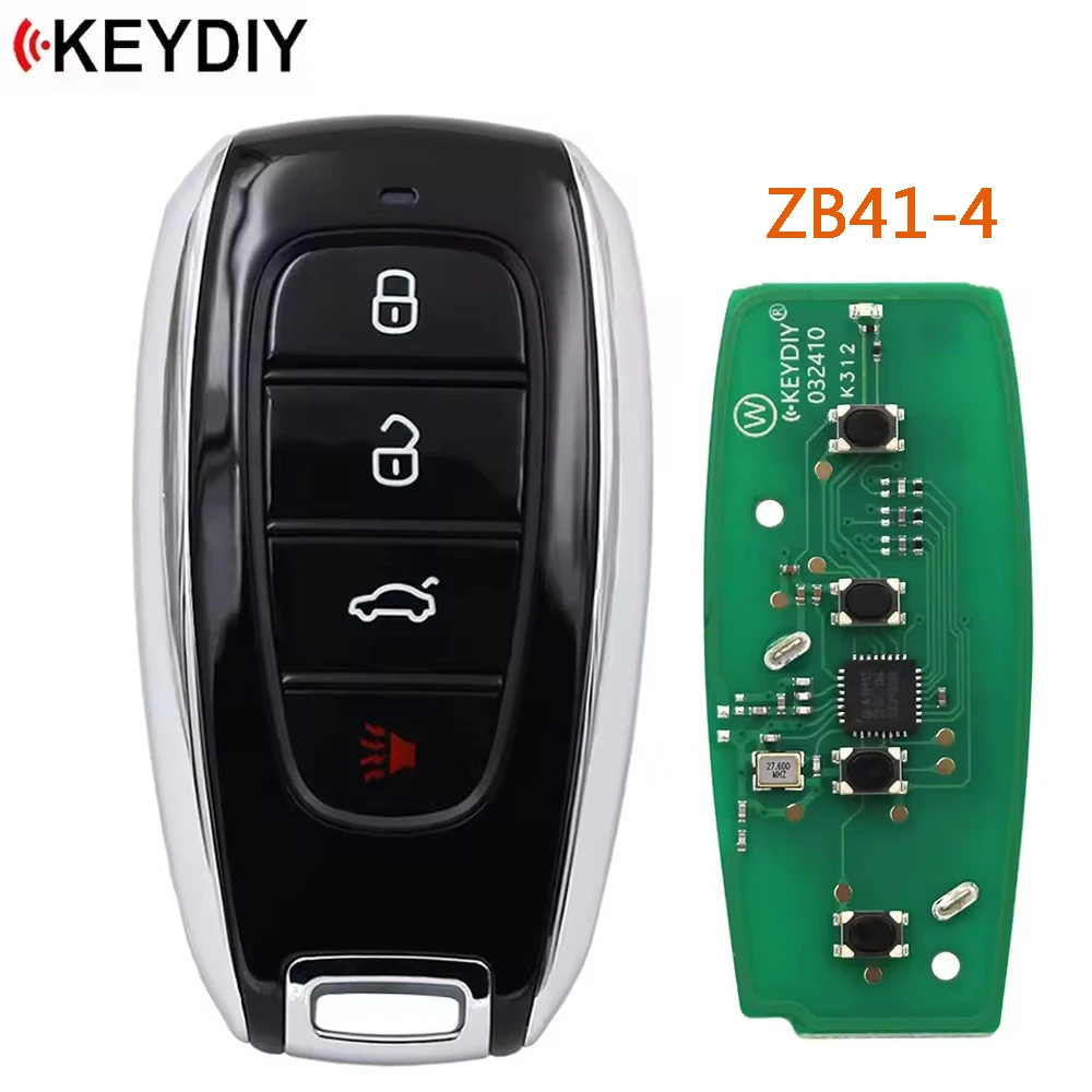KEYDIY ZB41-4 Universal Smart Remote Key KD ZB41 Series for Subaru Style for KD-X2 KD-MAX Key Programmer 4 Buttons 1 Piece