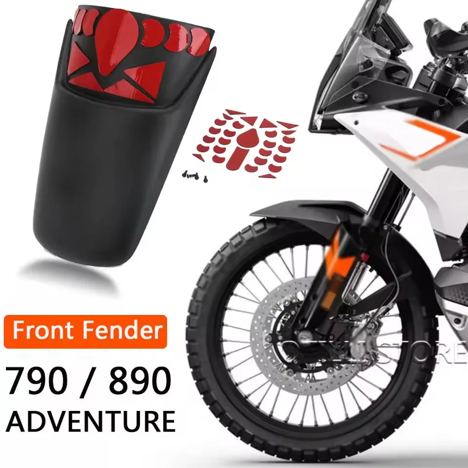 

Motorcycle Splash Guard Front Fender Wheel Hugger Extension For 890 Adventure 2021 2022 2023 2024 790 ADVENTURE ADV 2019-