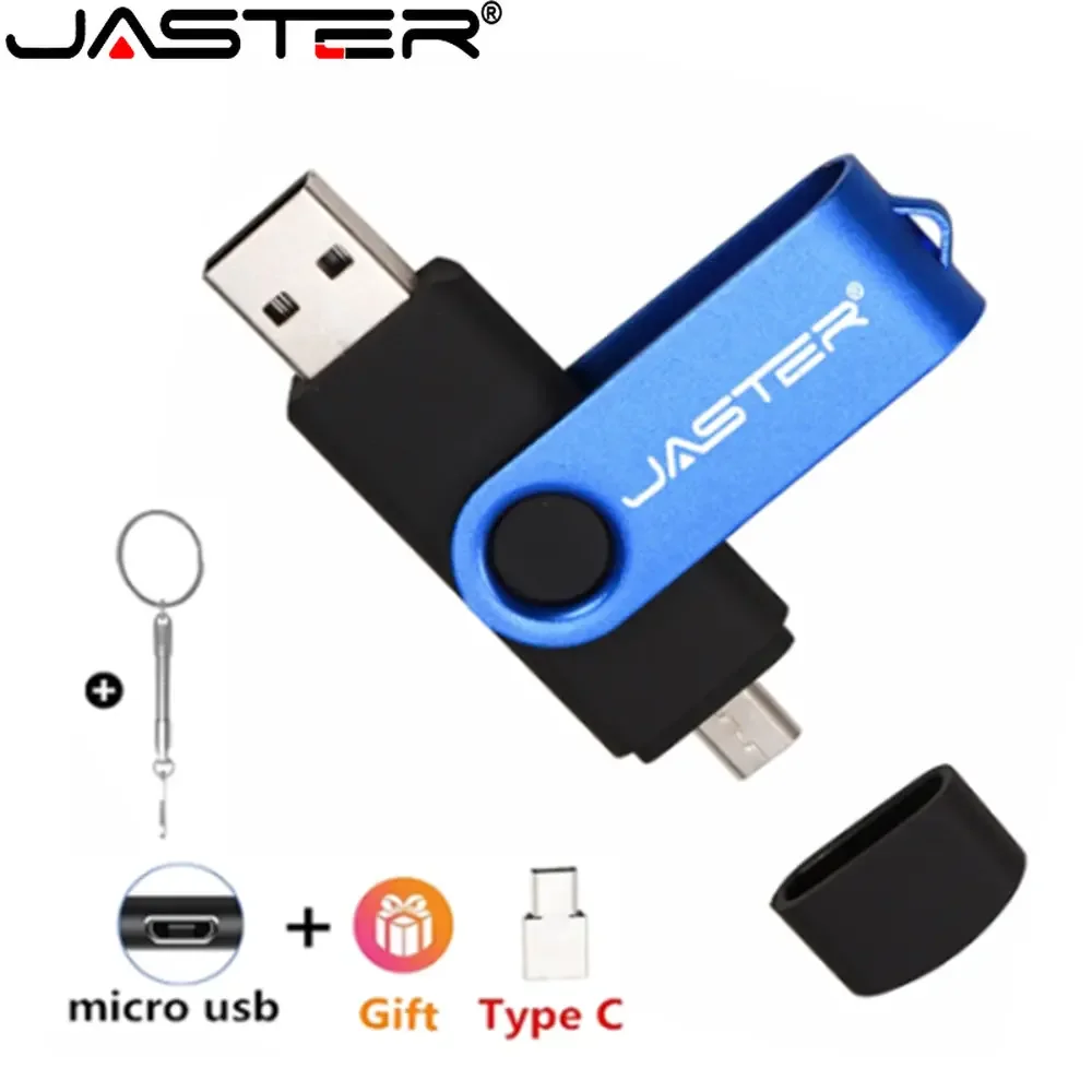 

JASTER High Speed USB 2.0 OTG Pen Drive 16G 32GB 64GB Pen Drive Flash Disk 3 в 1 для смартфона/ПК Android TYPE-C Студенческие подарки