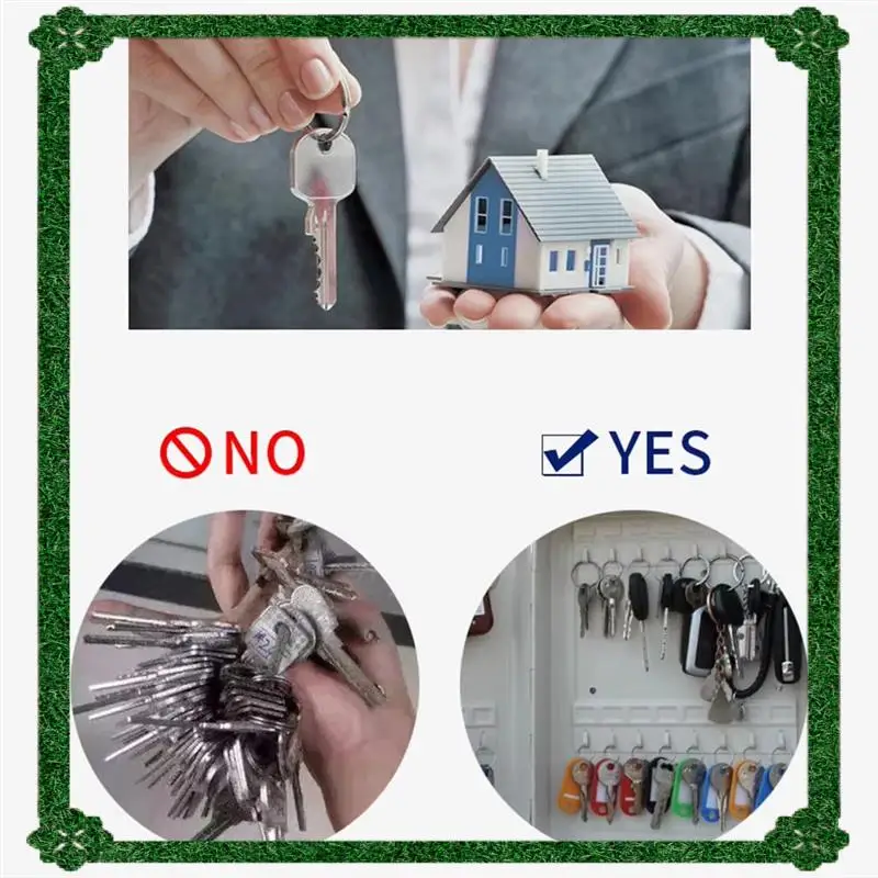 24-Hour Delivery Wall Mounted Combination Key Cabinet 36 Key Hooks Lock Box Code Lock Security Key Organizer Locking Key Storage