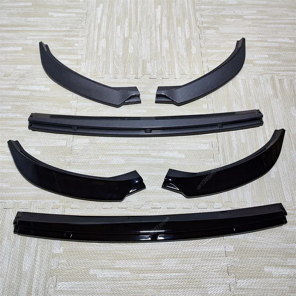 Car Front Bumper Lip Lower Diffuser Splitter For Seat Ibiza MK5 Standard/FR 2017-2024+ Canard Spoiler Body Kit Tuning ABS Black