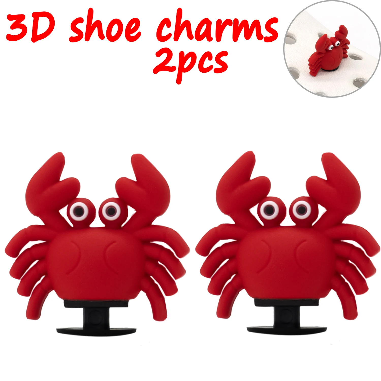 2 Stück 3D niedliche Tier-Schuhanhänger, Ente, Biene, Dinosaurier, Hund, Schuhdekorationen, Panda, Kuh, Anstecknadeln für Mädchen, Jungen, Kinder, Geschenke, Clog-Schnalle – Detail 10