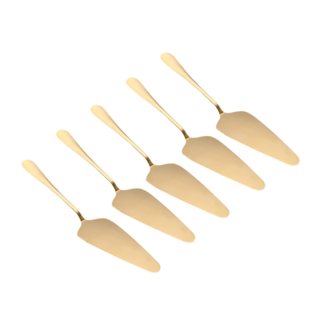 

5pcs Pizza Spatula Stainless Steel Serrated Blade Cake Shovel Baking Tool Kitchen Accessories Easy Clean