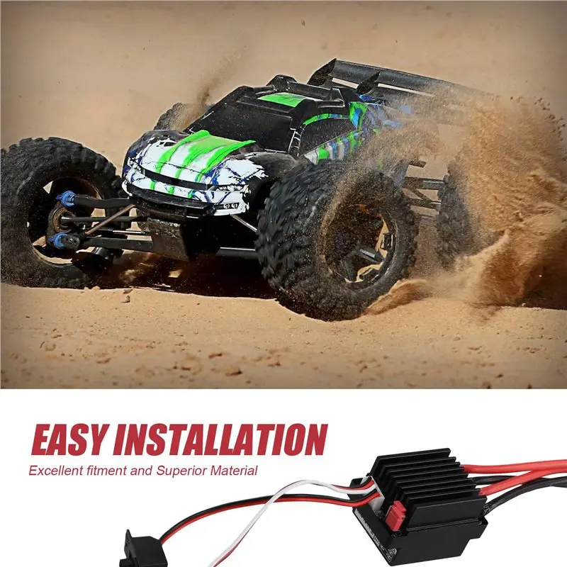 A99E-2X 320A ESC Brushed Forward Reverse Electric Speed Controller With Brake Waterproof Support 2-3S Battery For RC Car Boat