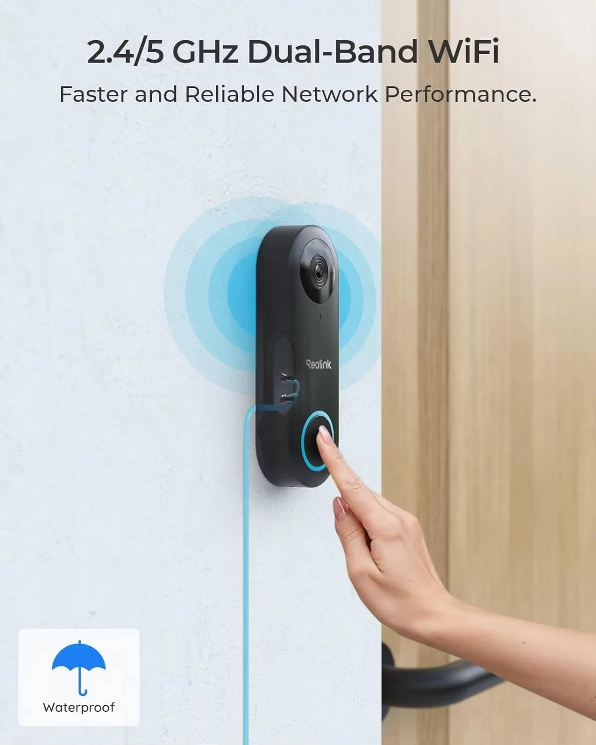 Sonnette vidéo Wi-Fi REOLINK 2 - Home Security Front Door Camera avis et prix