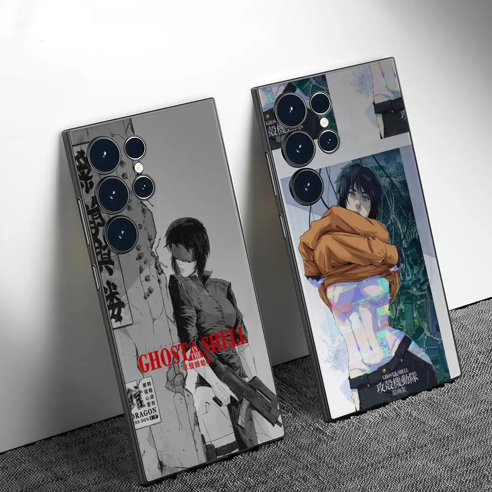 

Ghost In The Shell Phone Case For Samsung Galaxy S25 S24 S22 S23 Ultra S21 S20 Plus Frosted Full Soft Case