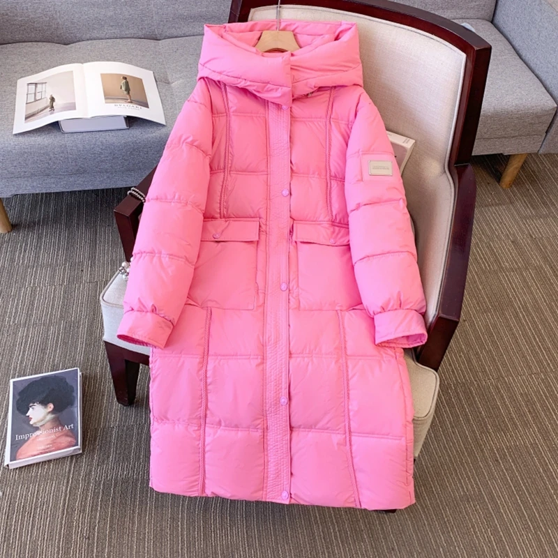 

Detachable Hat Cotton Jaet Women's Mid-Length Over-Knee Loose plus Size Cotton Coat Outerwear Cold-Resistant Winter New Arr...