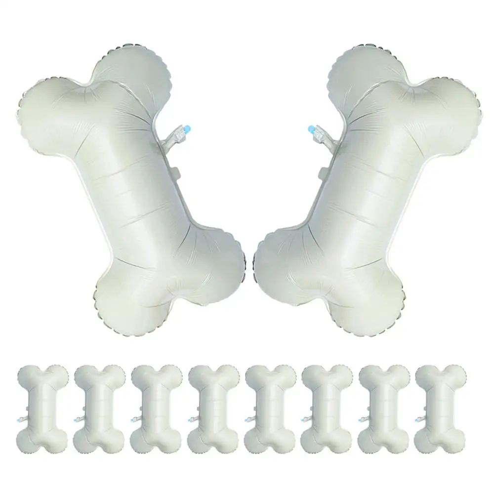 

10 Pcs Bone Aluminum Film Balloon Dog Balloons Decor Birthday Party Supplies Christmas Foil Cute Shaped