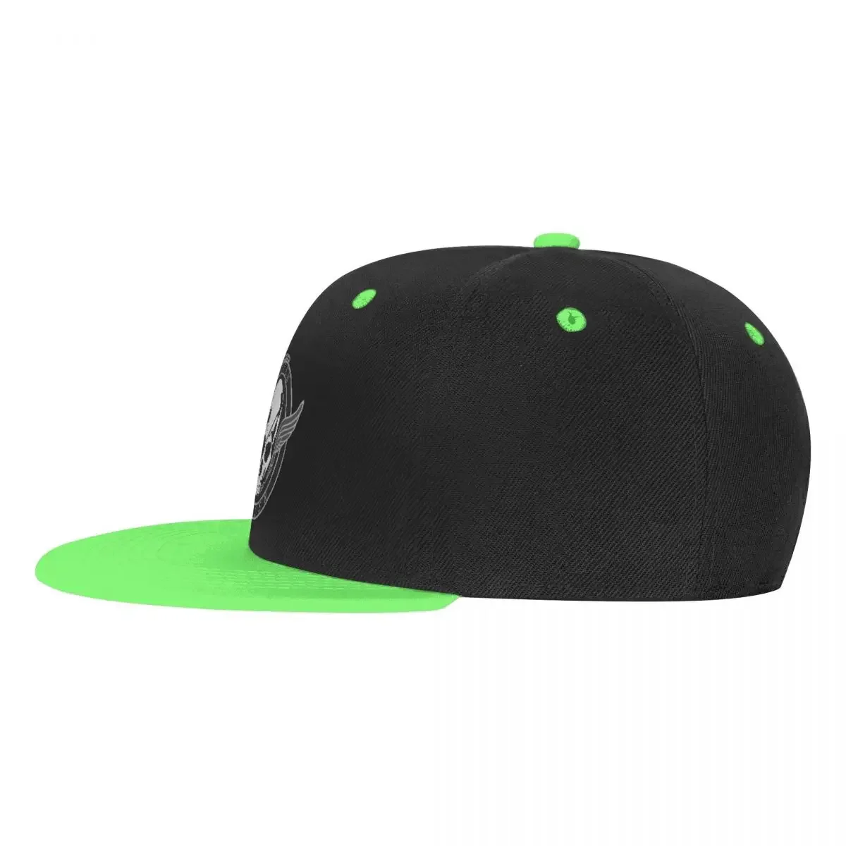 Topi Baseball Logo Hip Hop, topi Baseball luar ruangan bahan logam Solid, Video Game datar Skateboard Snapback, topi Ayah