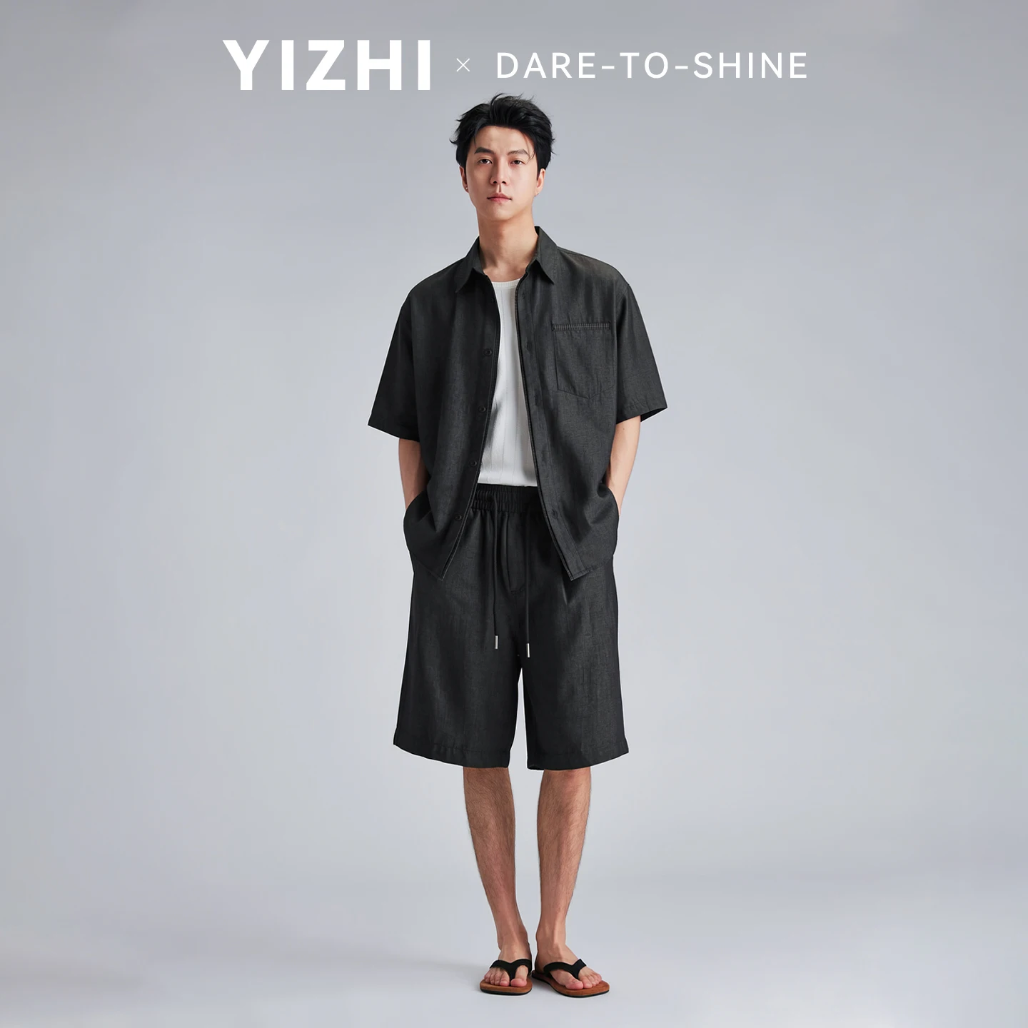 Men Contrast Plaid Cuff Short Sleeve Shirt Set Summer Old Money Style Loose Casual Shorts Two Piece Outfit Lazy Matching Suit view 5