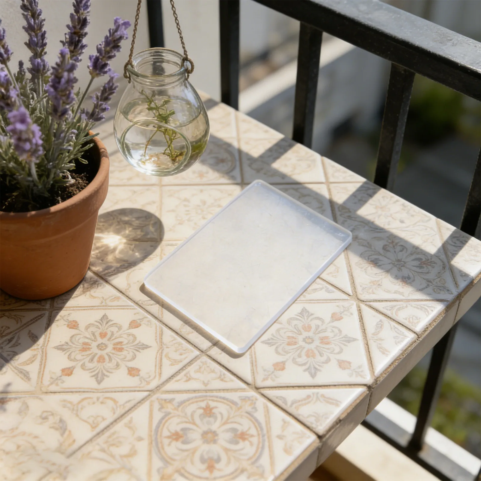 Silicone Plant Mat Transparent Non Slip Pot Pad Clear Floor Protector Indoor Flowerpots Office Desk Window Sill 6.9x4.9 Inch