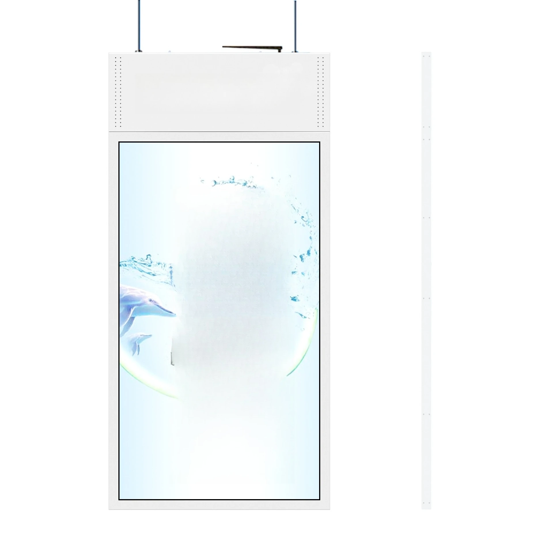 Hanging double-sided screen advertising machine, bank elevator display TV window poster display on both sides