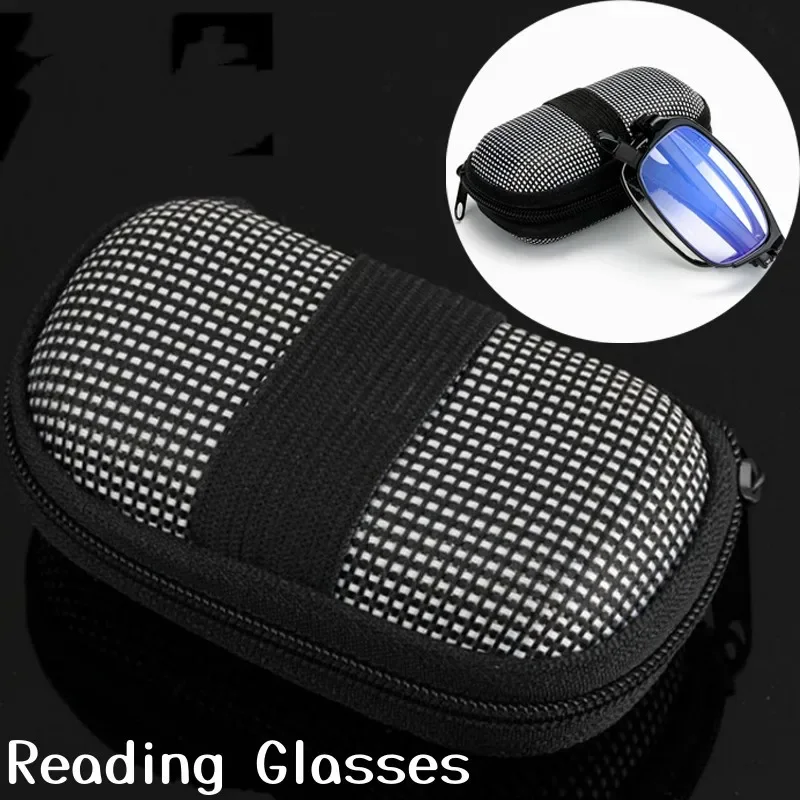 

Men Women's Ultralight Folding Reading Glasses Portable Presbyopia Eyewear with Box TR Frame Blue Light Blocking Eyeglasses