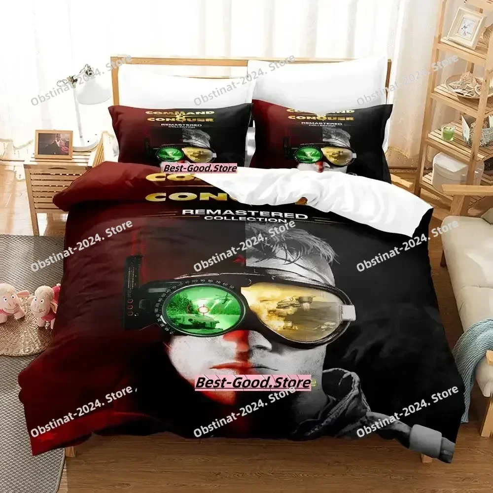 2023 Command And Conquer 3 3D Printing Comforter Bedding Set,Duvet Cover Quilt Cover Pillowcase,King Queen Size Bedding Set Kid