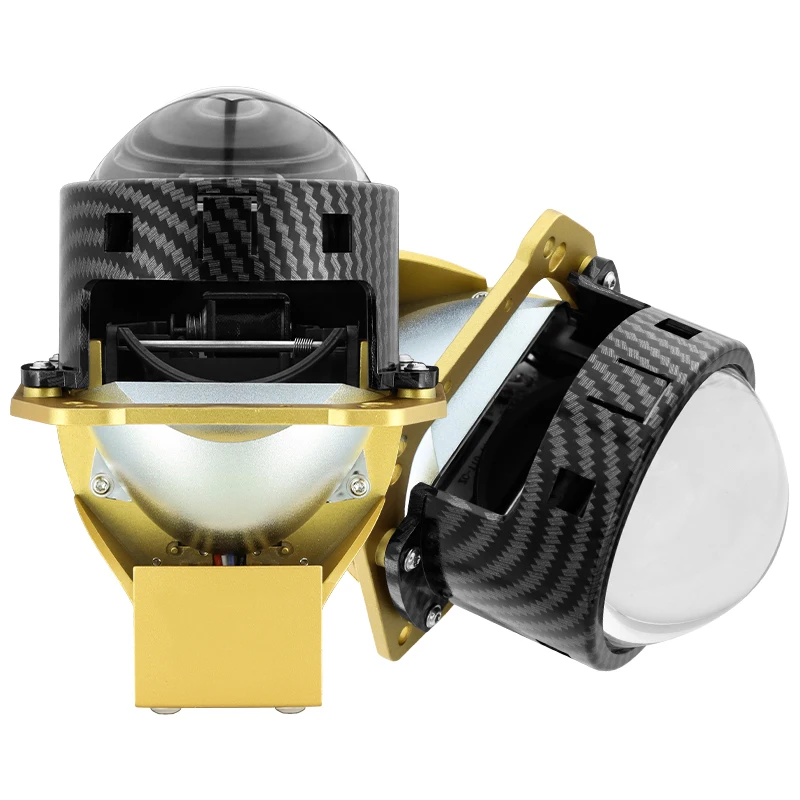 

Dual Light Emitting Diode Projector Lens Car Headlight 6000K 6500K High/Low Light Emitting Diode Headlight Projector