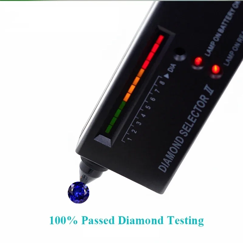 قطع طبيعي الياقوت الأزرق قطع مستديرة اكسيد الالمونيوم الاصطناعية 100% تمرير الماس القلم اختبار صنع المجوهرات أحجار كريمة مفكوكة