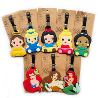 Disney Anime Cute Princess Luggage Tag Suitcase ID Addres Holder Baggage Boarding Tags Portable Label