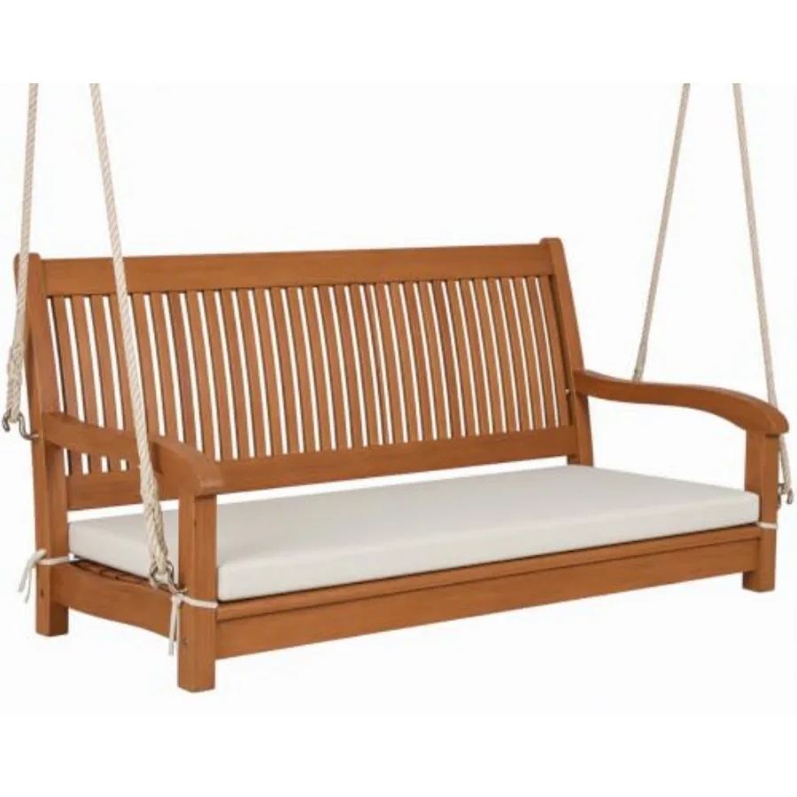 2 Person Hanging Porch Swing with 800 lbs Capacity for outdoor use, powder-coated steel frame, charcoal gray, weather-resistant