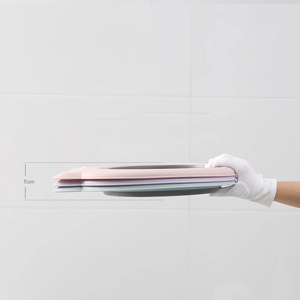 

1Pcs Portable Cat Shape Folding Washbasin Baby Wash Basin Collapsible Travel Space Saving Sky Blue Folding Washbasins