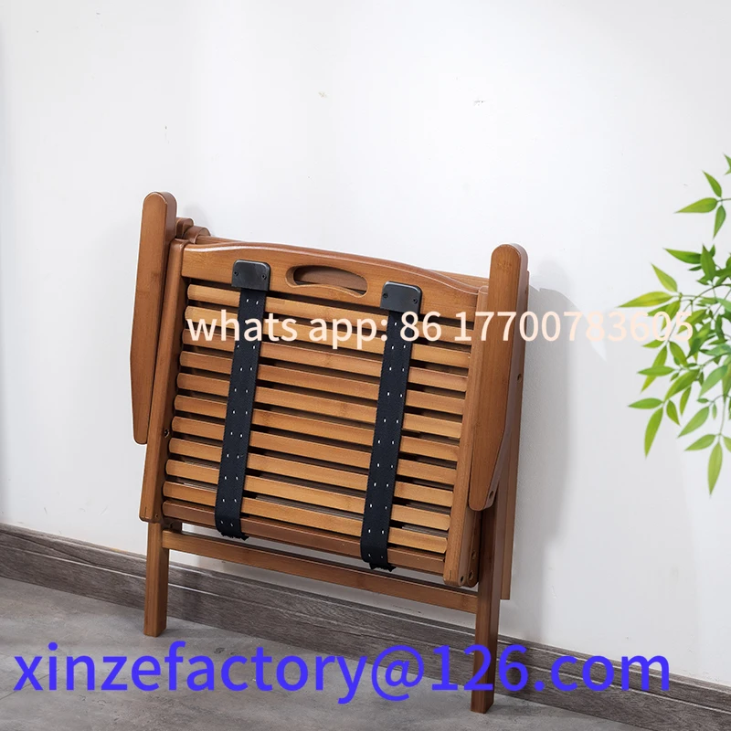 Cadeira de acampamento dobrável portátil ao ar livre personalizável bambu verão lazer piquenique cadeira casa varanda volta nap lounge cadeira