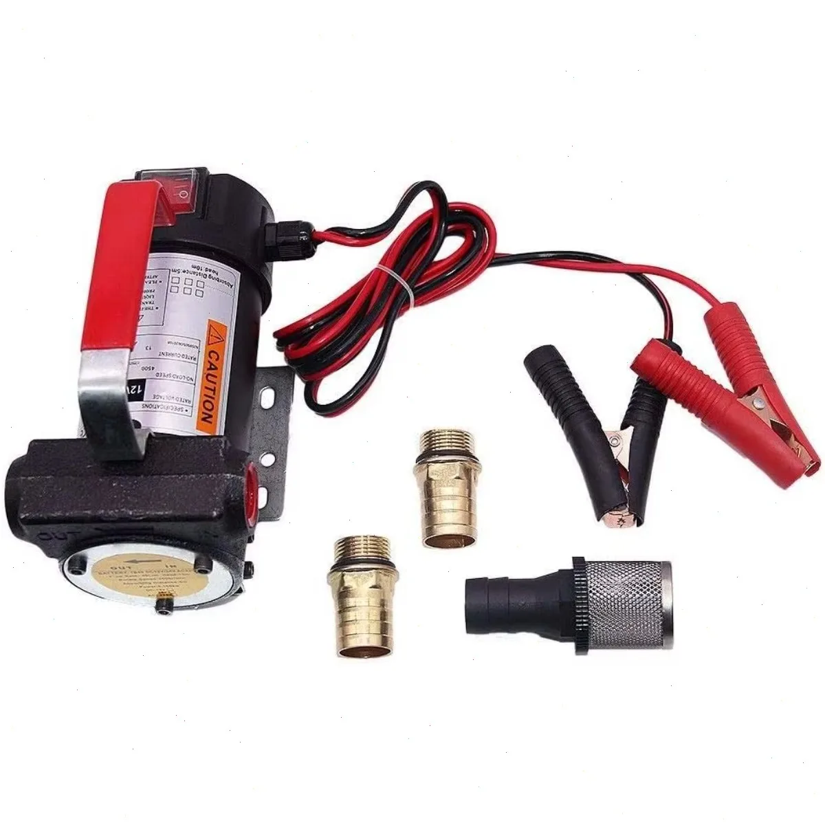 Pompe de transfert de carburant 12V, pompe électrique à huile diesel 40L/min, pompe de transfert à haut débit pour réservoir de carburant de voiture, pompe de transfert d'eau diesel