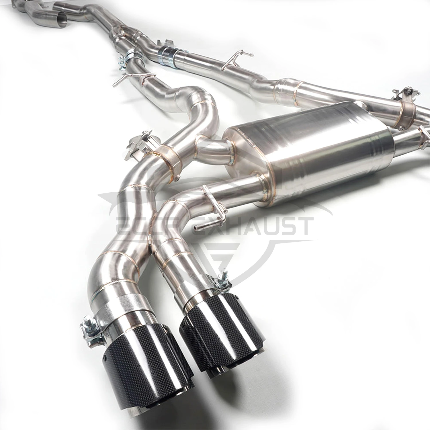 Выхлоп Catback из нержавеющей стали для BMW X3M X4M F97 F98 S58 3.0T Дополнительное управление клапаном