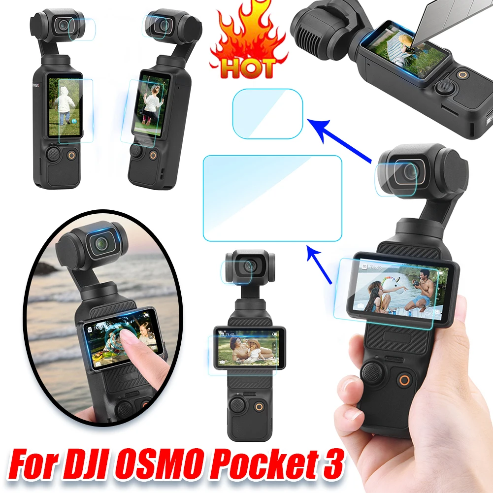 For DJI OSMO Pocket 3 HD Lens Protective Film Anti-Scrach Lens Screen Protector Guard Clear for DJI OSMO Pocket 3 Accessories