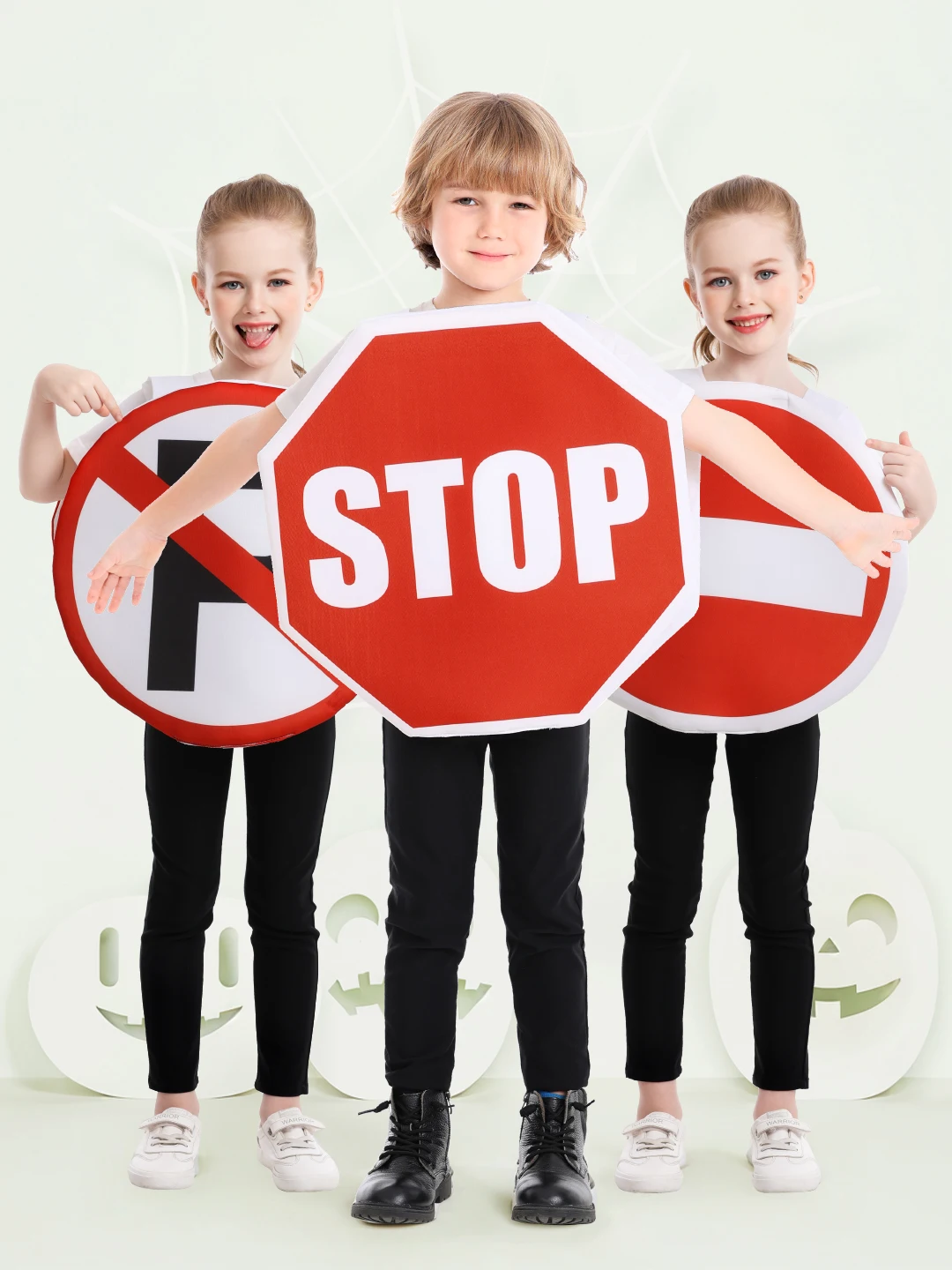 Disfraz creativo de Halloween para niños, ropa de actuación escolar, traje de actuación ligero rojo, fibra de poliéster