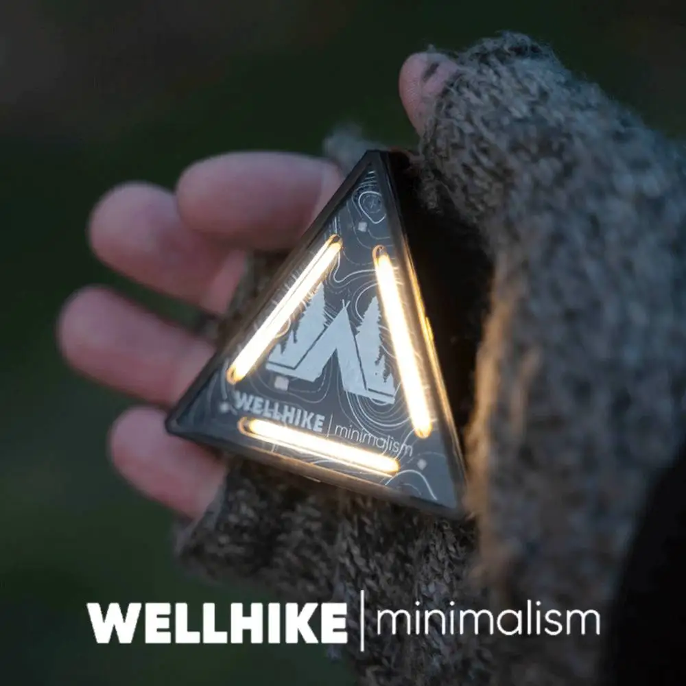 WELLHIKE LED 야외 미니 방향 조명 조정 가능한 밝기 야간 승마 경고등 Type-C 하이킹 낚시 충전