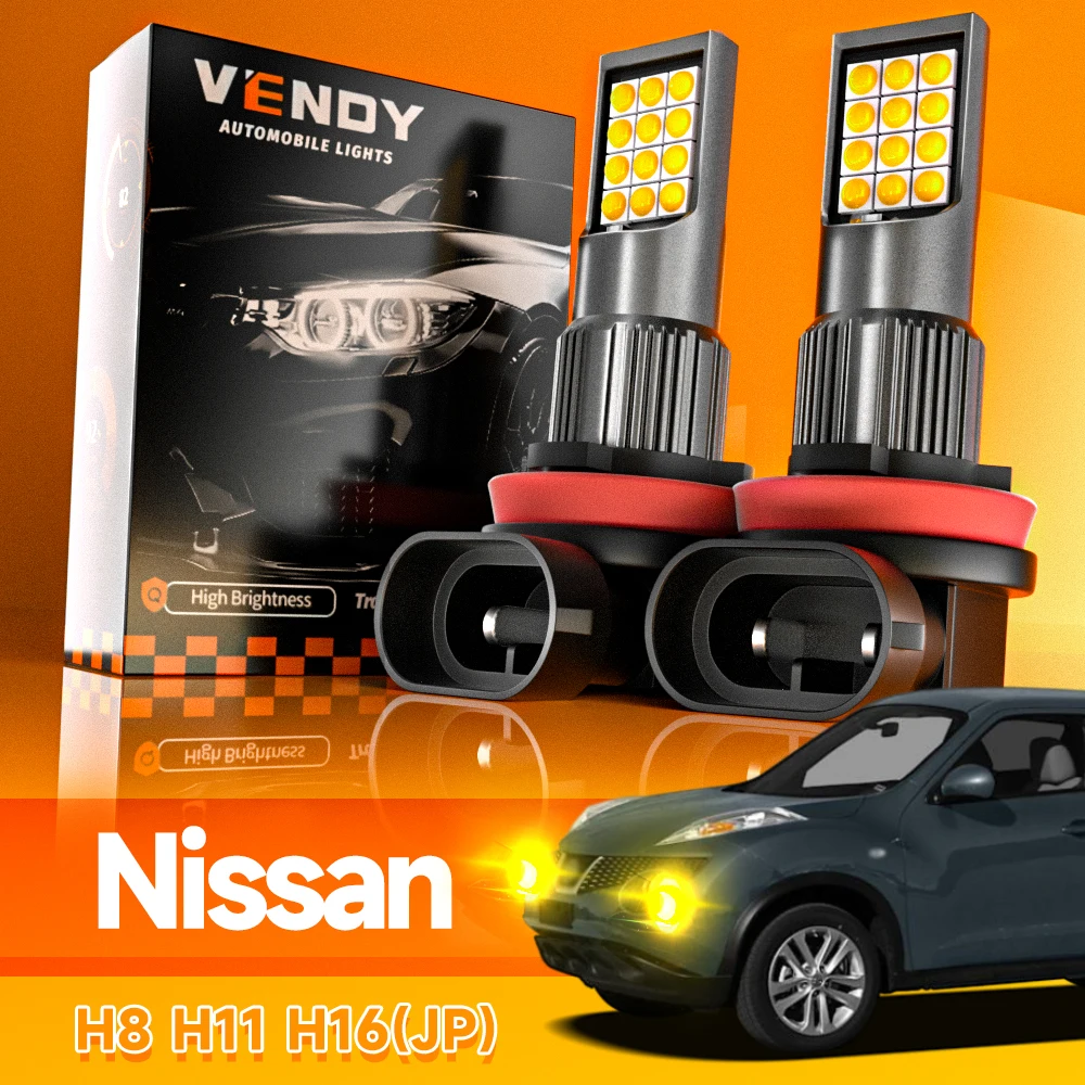 2 قطعة LED الضباب الخفيف H11 H8 مصباح لنيسان باثفندر ألتيما الحدود سينترا ليف جوك نوت X-Trail T30 T31 T32 قاشقاي j10 j11