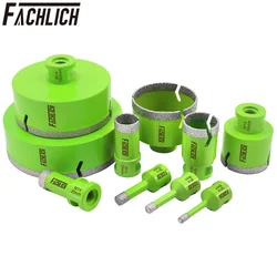 FACHLICH 1pc Diamond Drill Bits Core Bits Dia6-100mm Ceramic Tile Granite Marble Stone M14 Thread Dry Drilling Cutter Hole Saw